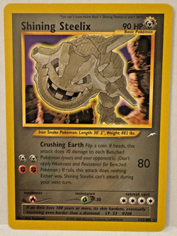 2002 Pokemon TCG Neo Destiny Shining Steelix 112/105 Holo Foil Unlimited LP+ - Image 1