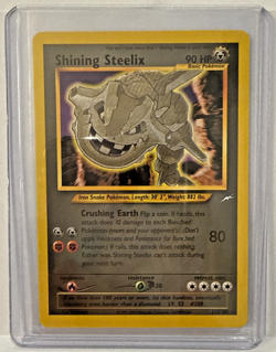 2002 Pokemon TCG Neo Destiny Shining Steelix 112/105 Holo Foil Unlimited LP+ - Image 2