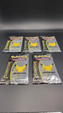 Lot of (5) Pokemon TCG Celebrations 25th Booster Packs - NEW/SEALED UNWEIGHED - Image 2