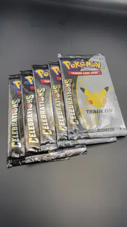 Lot of (5) Pokemon TCG Celebrations 25th Booster Packs - NEW/SEALED UNWEIGHED - Image 3