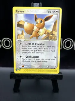 Eevee 63/100 Sandstorm Regular Common Pokemon TCG 2003 NM - Image 2