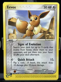 Eevee 63/100 Sandstorm Regular Common Pokemon TCG 2003 NM - Image 3