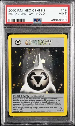 2000 POKEMON NEO GENESIS #19 METAL ENERGY-HOLO PSA 9 - Image 1