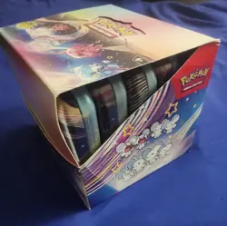 Pokemon TCG Paldean Fates Mini Tin Display Factory Seal On Tins Not On Display - Image 1