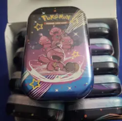 Pokemon TCG Paldean Fates Mini Tin Display Factory Seal On Tins Not On Display - Image 3