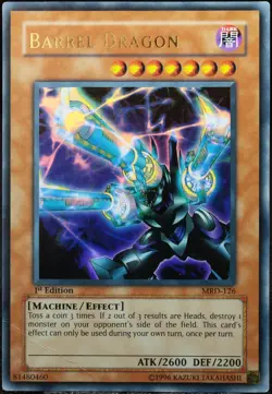 Yu-Gi-Oh! Barrel Dragon MRD-126 1.Edition (1st) Asian-English UR [PL] | EN 2002 - Image 1