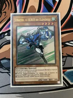 Yu-Gi-Oh! Elemental HERO Stratos Ultimate Rare OP09-PT001 Portuguese NM - Image 1