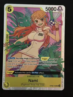 Nami SR Two Legends OP08-106 LP-NM One Piece Card - Image 1
