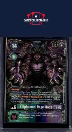 Sinister Order #EX10-022 SR Belphemon: Rage Mode Alternate Art Digimon Card - Image 1