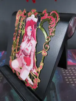 Rias Gremory High School DxD Gold Metal Collectible Card Anime Goddess Waifu - Image 2