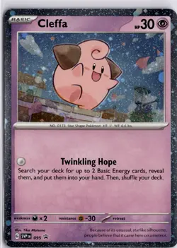 Cleffa 095 SVP EN Black Star Promo Holo Scarlet Violet Pokemon TCG Trading Card - Image 3