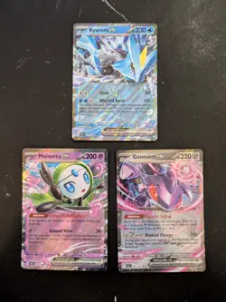 3 x EX Pokemon Card Bundle (Black Bolt Set, NM) - Image 1