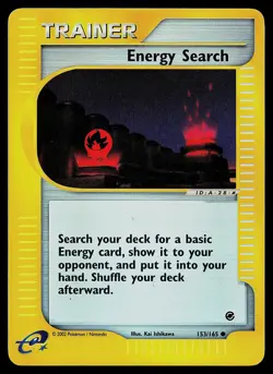 Pokemon Card - Energy Search Expedition 153/165 Common Reverse Holo - Image 1