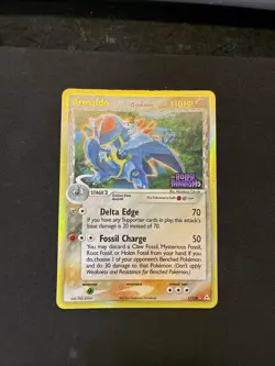 Pokemon Card Armaldo 1/110 EX Holon Phantoms STAMPED Reverse Holo ENG A12 - Image 1