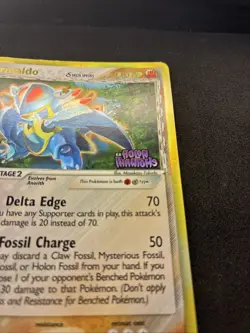 Pokemon Card Armaldo 1/110 EX Holon Phantoms STAMPED Reverse Holo ENG A12 - Image 3
