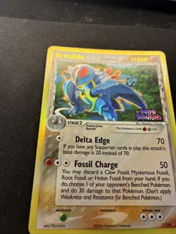 Pokemon Card Armaldo 1/110 EX Holon Phantoms STAMPED Reverse Holo ENG A12 - Image 4