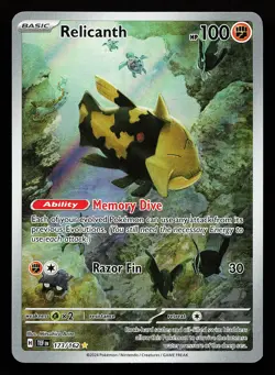 Relicanth 173/162 Illustration Rare Temporal Forces Pokemon Card - Image 1