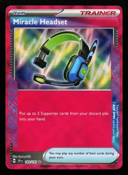 Miracle Headset 183/191 Holo Surging Sparks Pokemon Card - Image 1
