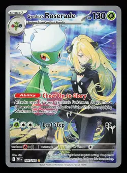 Cynthia's Roserade 184/182 Illustration Rare Destined Rivals Pokemon Card - Image 1