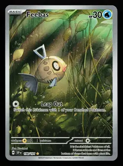 Feebas 198/191 Illustration Rare Surging Sparks Pokemon Card - Image 1