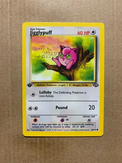 1st Edition Jigglypuff 54/64 Jungle Set - Common Pokemon Card - NM/Mint - Image 1