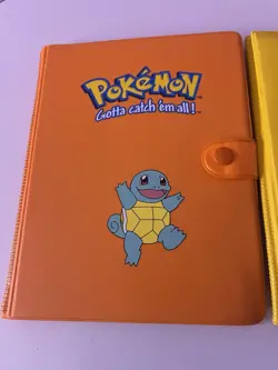 Pokemon First Edition Lot 2 Vintage Squirtle & Bulbasaur Binders - 240+ Cards - Image 2