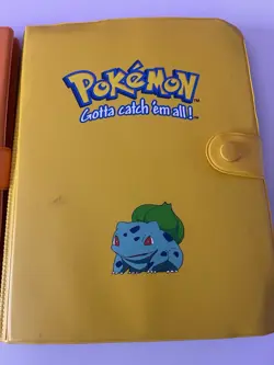 Pokemon First Edition Lot 2 Vintage Squirtle & Bulbasaur Binders - 240+ Cards - Image 3