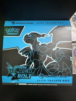 POKEMON CENTER TCG: Black Bolt ETB Opened w/ accessories, PROMO & Bulk cards NM - Image 3