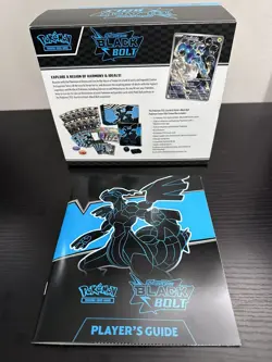 POKEMON CENTER TCG: Black Bolt ETB Opened w/ accessories, PROMO & Bulk cards NM - Image 5
