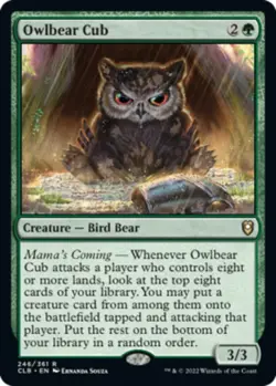 x1 Owlbear Cub R MTG Commander Legends: Battle for Baldur's Gate M/NM, English - Image 1