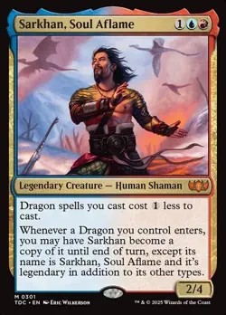 Sarkhan, Soul Aflame 301 - NM - Tarkir: Dragonstorm Commander - MTG edh fresh - Image 1