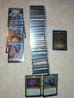 Sliver Swarm Precon | NM | CMM | MTG | Sleeved in dragon shield without deckbox - Image 1