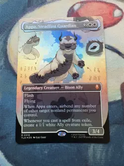 Magic The Gathering Avatar Appa, Steadfast Guardian Borderless M 0316 Foil NM - Image 1