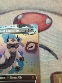 Magic The Gathering Avatar Appa, Steadfast Guardian Borderless M 0316 Foil NM - Image 2