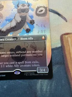 Magic The Gathering Avatar Appa, Steadfast Guardian Borderless M 0316 Foil NM - Image 5