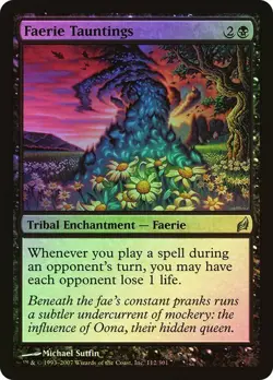 Lorwyn MTG FOIL Faerie Tauntings Magic - Image 1