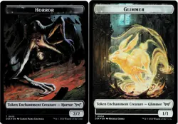 Horror / Glimmer (Token) - FOIL - MTG Duskmourn - Image 1