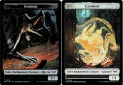 Horror / Glimmer (Token) - FOIL - MTG Duskmourn - Image 3