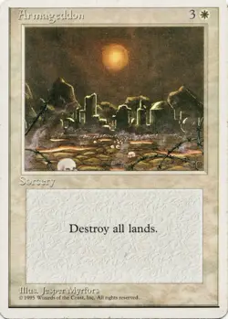 Armageddon 4th Edition 1995 LP rare Vintage MTG Magic: The Gathering - Image 1