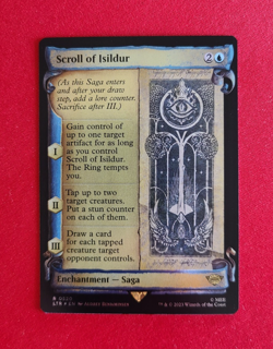 Scroll of Isildur 520 x1, NM/Mint pack fresh, MTG Lord of the Rings, SILVER FOIL - Image 1