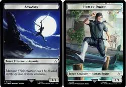 Assassin / Human Rogue (Token) - Foil - [Universes Beyond: Assassin's Creed] MTG - Image 3
