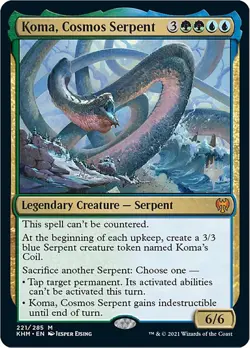 MTG Koma, Cosmos Serpent - 221 / English / Near Mint - Image 1