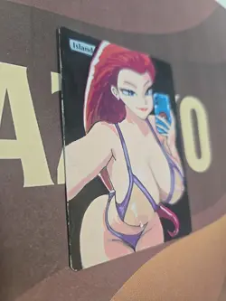 MTG Altered Island Waifu Jessie (Pokemon) Anime Fan Art Hand-Painted Style - Image 2