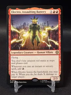 Electro, Assaulting Battery (Regular) Near Mint - MTG Spider-Man - NM - Image 1