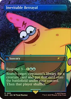 Inevitable Betrayal Foil SpongeBob Secret Lair NM MTG - Image 1