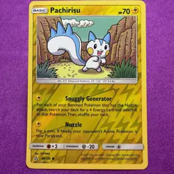 Pokemon TCG Pachirisu 49/156 Sm-Ultra Prism Reverse Holo NM/Near Mint - Image 1