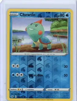 Chewtle 60/202 Reverse Holo | 2020 Sword & Shield | Pokemon KR1 - Image 1