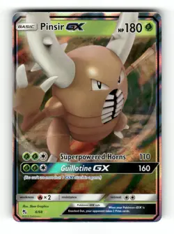 Pokemon Hidden Fates #6/68 Pinsir GX Ultra Rare - Image 1