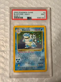 2000 Pokemon Base Set 2 2/130 Blastoise Holo PSA Mint 9 - Image 1