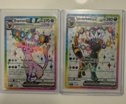 Pokemon TCG Umbreon Ex Espeon Ex Svp 175 176 Promo Pair NM Prismatic Evolution - Image 2